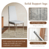 Modern Style Dining Chairs Set of 6 in Light Gray, Essential for Minimalist Homes.Meeting Family Dining Needs,PU Material Seat,Silver Metal Legs,Blending into Various Home Environments.W1151107277