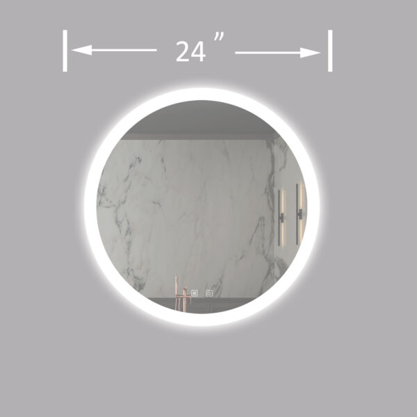 a5c993fd39dd48ccab9f8a3ec93445a7_96484ea47545a2a4d3f8ab1bf105c6bb 24inch Bathroom Led Classy Vanity Mirror with High Lumen,Dimmable Touch,Wall Switch Control, Anti-Fog ,CRI 95 Adjustable 3000K-4500K-6000K ,IP54 Waterproof Energy saving