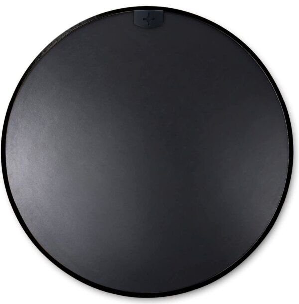 32 Inch Black Metal Framed Round Bathrrom Mirror for Wall.(W2203134044)