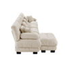 Free Combination, Modular Sectional Sofa,L Shaped Couch for Living Room, 4-Seater Comfy Cloud Couch with Convertible Ottoman, , Chenille Light coffee