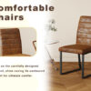 4-Pack - Heavy-duty chairs set: 2.1" thick cushion, iron frame, perfect for home or office. Classic colors, great value