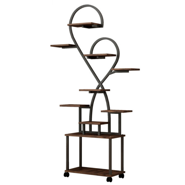aaa3106e411249cbb2557d77f4338b59_00317ec3d9c4d4fce3db1dc6a82cba39 (Heart Shape) Plant Stand Indoor with Grow Lights, Tiered Indoor Plant Shelf, Metal Plant Flower Holder Stand, S-Shaped Plant Rack for Home, Patio,Plant Stand,Plant Stand Indoor
