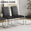 4-Pack - Heavy-duty chairs set: 2.1" thick cushion, iron frame, perfect for home or office. Classic colors, great value W1151134525