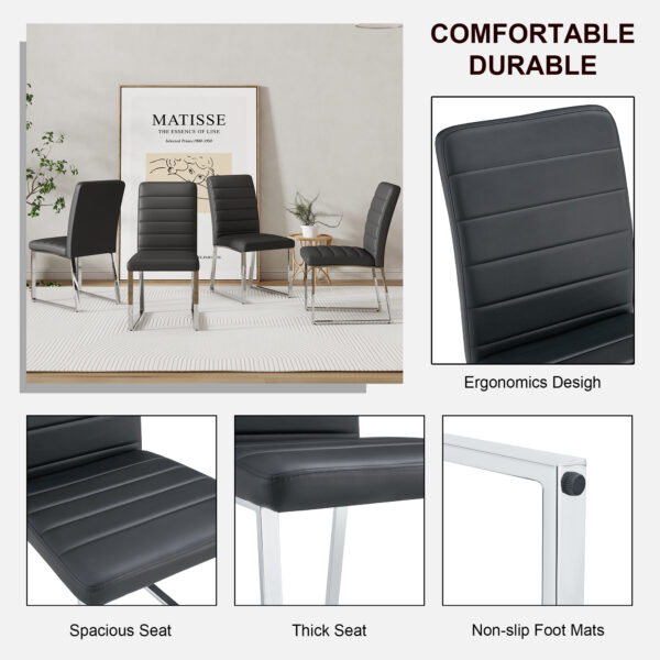 ab0c659946cc4cc092df89f79b81efda_3e232b88bcf7d339e7ac70cf2eeb538a 2-Pack - Premium PU office/dining chairs with high-density foam, sturdy iron legs (electroplate/spray paint), multiple colors. Easy assembly
