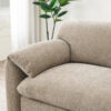 [VIDEO Provided] 108" Modular Sectional Sofa, L-Shape with 31.5" Extra-Wide Seat Cushion, USB and Type-C Charger, Phone Holder and 2 Side Storage Pockets, Free Movement Ottoman, Striped Chenille