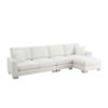 119*55" Modern Oversized Sectional Sofa,L-shaped Luxury Couch Set with 2 Free pillows,5-seat Chenille Indoor Furniture with Chaise for Living Room,Apartment,Office,2 Colors