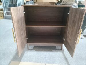 Sideboard Buffet Cabinet With Storage ,Carved 2 Door Sideboard,Multifunctional Accent Cabinet With Adjustable Layer Board For Living Room, Entryway, Hallway, Office, Kitchen and Dining Room