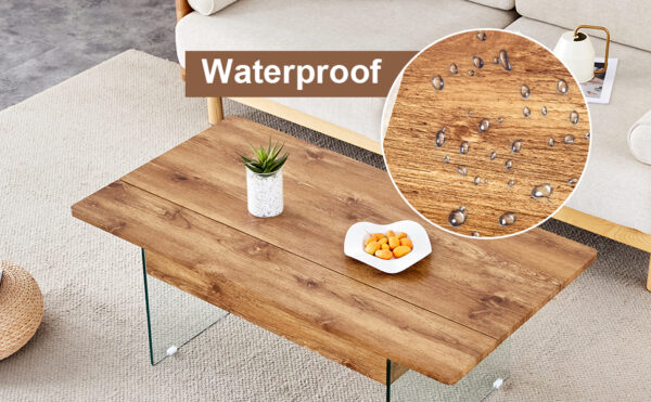 ad28ba9071be4624844d058a3be78a29_70070fbb62abd76b2d91c1ec83211cee Multifunctional Lift Top Coffee Table -Light Wood Color Grain Sticker, Essential for Modern Homes.Tempered Glass Legs,Lift Top Feature.Perfectly Fitting Into Living Rooms And Office.