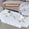 Multifunctional Lift Top Coffee Table -White Marble Pattern, Essential for Modern Homes.Tempered Glass Legs,Multiple Color Options,Lift Top Feature.Perfectly Fitting Into Both Living Rooms And Office.
