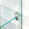 American-Style Non-Lit Glass Display Cabinet (0.2" Tempered Glass) – Soft-Close Drawer Slides  3 Adjustable Shelves, Ideal for Display & Storage
