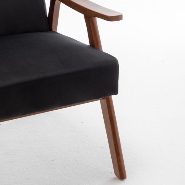 b029ccac95464cd0b891a84eb96a14e0_2f96a1bf0d1892626df2d5b3006232d2 Mid-Century Modern Chair, Living Room Chair with Solid Wood Frame, Accent Chair Extra-Thick Backrest, Wingback Chair for Bedroom, Reading Room, Living Room, Lounge Chair Indoor