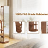 Full-length mirror, rubber wood + mirror, 68.8*19.6 inches (mirror width: 15.7 inches) large full-length mirror, easy to dress, organize and place in the bedroom/living room/office/cloakroom (walnut)