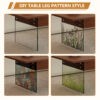 Multifunctional Lift Top Coffee Table -Dark Wood Color Grain Sticker, Essential for Modern Homes.Tempered Glass Legs,Lift Top Feature.Perfectly Fitting Into Living Rooms And Office.