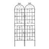 4 Pack Metal Garden Trellis 86.7" x 19.7" Rustproof Trellis for Climbing Plants Outdoor Flower Support Black