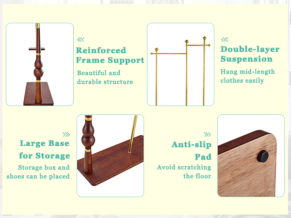 b77ac9bd321c4957a15b739ea91a6405_e01cd9245354c5dadd96bba8f35a7644 70" Tall Industrial Coat Rack for Entryway, Solid Wood & Stainless Steel Clothing Rack, Double Layer Hanger for Coats, Hats, Bags, Scarves, Shoes Storage, Vintage Wood Grain & Metal, Heavy Duty