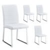 4-Pack - Heavy-duty chairs set: 2.1" thick cushion, iron frame, perfect for home or office. Classic colors, great value W1151134525