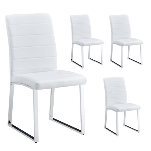 b8f1cf4717f34272afe30d7aca7512ef_3a15e1b0c5d57a8c6d22e1cda7227444 4-Pack - Heavy-duty chairs set: 2.1" thick cushion, iron frame, perfect for home or office. Classic colors, great value W1151134525