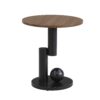 Luxury Nesting Coffee Table Set of 2,  Tables with Storage for Living Room, Oval and Round Table Set, Black Center Table, Cocktail Table, Side Table,  Large 47.24'', Small 19.69''