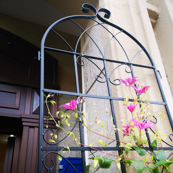 ba7e1e5013ab4cf8a62479c74ab1977e_20240105_5b7f2f8190fd5e7fef79689afdf3ca57 4 Pack Metal Garden Trellis 86.7" x 19.7" Rustproof Trellis for Climbing Plants Outdoor Flower Support Black