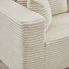 106" Cloud Sectional Couch L-Shape with Right Facing Chaise(Single Seat is not included),Deep Seat Modern Modular Sofa for Living Room,No Assembly Required,Beige (Plush Corduroy Fabric),SF502BG-RFC