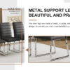 2-Pack - Premium PU office/dining chairs with high-density foam, sturdy iron legs (electroplate/spray paint), multiple colors. Easy assembly