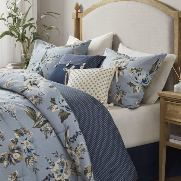 7PCS Queen Vintage Floral Comforter Set