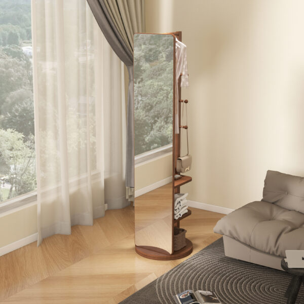 bb9b689012904f3ca0609c5ecef7dd75_b9879599f9682bca3c9effc0674dc1cc Full-length mirror, rubber wood + mirror, 68.8*19.6 inches (mirror width: 15.7 inches) large full-length mirror, easy to dress, organize and place in the bedroom/living room/office/cloakroom (walnut)