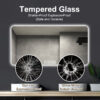 48*24in  LED bathroom mirror, corrosion-resistant, three-color dimmable, backlit mirror with one-touch demist function