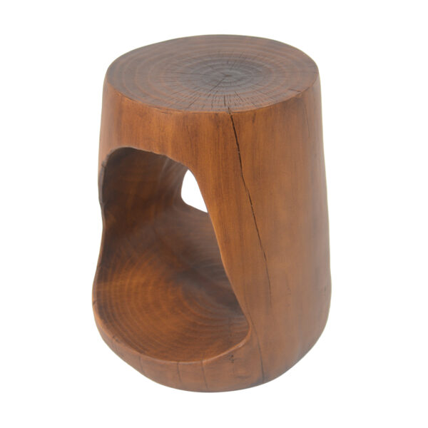 bc2020d24da447c88b927be483a3caa6_8c527e922be3d37290501050374a71bf MGO Hollow Side Table, Wood-like texture,antique brown Color