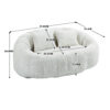Bean Bag sofa Lazy Sofa Durable Comfort Lounger High Back Bean Bag Chair Couch for Adults and Kids, Indoor & Outdoor, Accent Floor Soft Lounge Chair  (Beige chenille)
