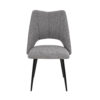 5-Piece Dining Table and Chair Set, Including 4 Grey Chairs and a Retractable Dining Table in White, Suitable For 4 to 6 People's Dining Tables, Suitable for Kitchens and Living Rooms