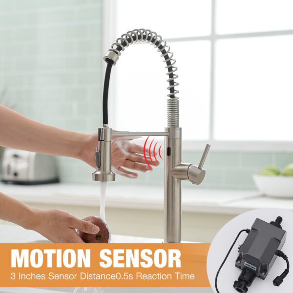 Touchless Kitchen Faucet,Hands Free Automatic Smart Kitchen Faucet