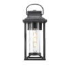 Outdoor Porch Lights, Textured Black Exterior Lighting Fixtures Wall Mount, Modern Outdoor Wall Sconce Lantern for House, Front Porch, Anti-Rust Waterproof Outdoor Garage Lights for Coach (1 pack)