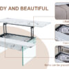 Multifunctional Lift Top Coffee Table -White Marble Pattern, Essential for Modern Homes.Tempered Glass Legs,Multiple Color Options,Lift Top Feature.Perfectly Fitting Into Both Living Rooms And Office.