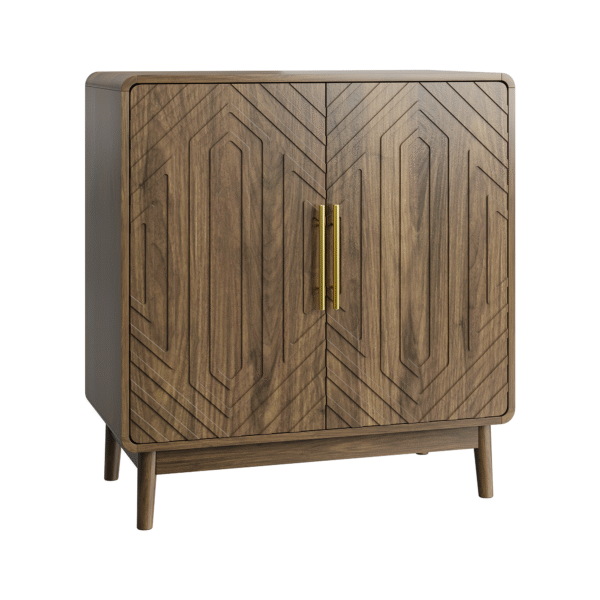 Sideboard Buffet Cabinet With Storage ,Carved 2 Door Sideboard,Multifunctional Accent Cabinet With Adjustable Layer Board For Living Room, Entryway, Hallway, Office, Kitchen and Dining Room