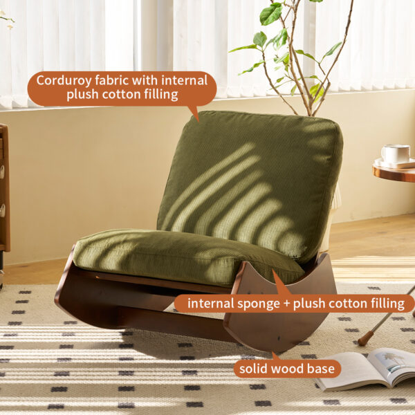 c48e3303a49c4e17bf0a75762b695c9b_20240122_7fb0215e824e54861413ee1da8519da2 Comfortable Glider Rocking Chair, High-Quality Upholstery Glider Chair, Solid Wood Frame, Perfect for Multiple Settings Accent Reading Chair for Bedroom,Living Room,Nursery