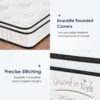 Full Size Mattress,12 Inch Hybrid Mattress, Individually Pocketed Innerspring, Medium Firm