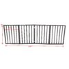 Pet Gate - Dog Gate for Doorways, Stairs or House – Freestanding, Folding, brown, Arc Wooden