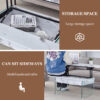 Multifunctional Lift Top Coffee Table -White Marble Pattern, Essential for Modern Homes.Tempered Glass Legs,Multiple Color Options,Lift Top Feature.Perfectly Fitting Into Both Living Rooms And Office.