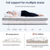 Full Size Mattress,12 Inch Hybrid Mattress, Individually Pocketed Innerspring, Medium Firm