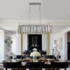 (Same as W1340P189407/L5018) Modern Oval Crystal ceiling chandelier Luxury Home Decor Light Fixture (No Bulbs)