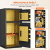 Large Double-door Coin-operated Safe,Digital Security Safe with Fireproof and Waterproof Bag,6.0 Cubic Feet Safe Box with Hidden Code Function for Home,Office and Hotel