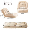 Triple Fold Down Sofa Bed