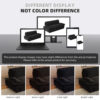 73.2" Queen Pull Out Sofa Bed,3-in-1 Convertible Sleeper Sofa,Multi-Functional Velvet Loveseat Bed,Black(Old Sku:W1885P154641/W1885P214788)