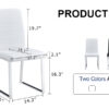 4-Pack - Heavy-duty chairs set: 2.1" thick cushion, iron frame, perfect for home or office. Classic colors, great value W1151134525