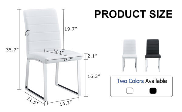 cf25e87002774054bc28c0e6335ee070_9e7b3bb720706a90f63805cc3051b2ee 4-Pack - Heavy-duty chairs set: 2.1" thick cushion, iron frame, perfect for home or office. Classic colors, great value W1151134525