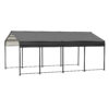 12X20 FT Metal Carport, Outdoor Car Shelter All Weather, Heavy Duty Outdoor Galvanized Car Shelter for Car Boat Truck and SUVs Black