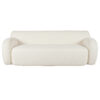 U_Style 81.5" Minimalist Compression Sofa, Curved Design, 3-Seater Casual Sofa for Living Rooms, Bedrooms, and Apartments