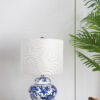 D12x19.3" Blue and White Ceramic Vase Lamp