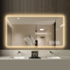 48*32 inch Bathroom Mirror with Led Lights , Anti-Fog Lighted Vanity Mirrors for Wall Mounted, 3 Colors and 5 level Dimmable, Horizontal/Vertical